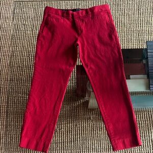 Banana Republic Women's Sloan Red Slacks - Size 8